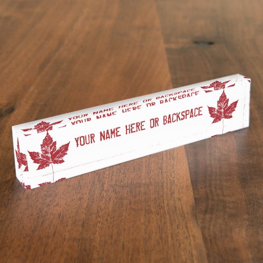 Canada Name Borden Personalized Canada Name Bord Naambordje (Zijkant)