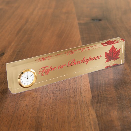 Canada Name Borden Personalized Canada Name Bord Naambordje (Zijkant)