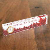 Canada Name Borden Personalized Naambordje (Zijkant)