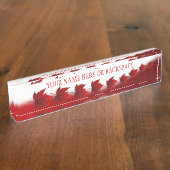 Canada Name Borden Personalized Naambordje (Zijkant)