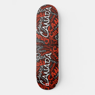 Canada Nationaal Pride Woordwolk Skateboard