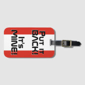 Canada National Flag Funny Patriotic Bagagelabel (Voorkant (horizontaal))