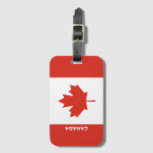 Canada National Flag Patriotic Bagagelabel (Voorkant (verticaal))