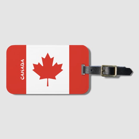 Canada National Flag Patriotic Bagagelabel (Voorkant (horizontaal))