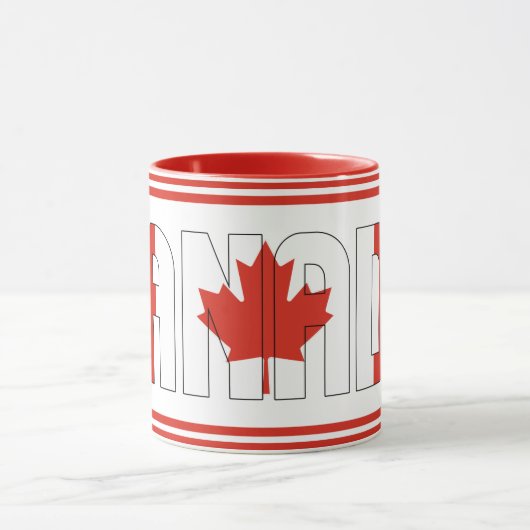 Canada National Flag Patriotic Coffee Mok (Midden)