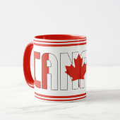 Canada National Flag Patriotic Coffee Mok (Voorkant links)