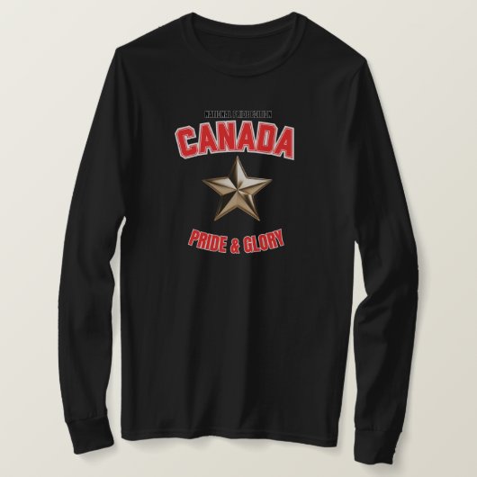 Canada National Pride Edition Dames Lange Mouwen T-shirt (Design voorkant)