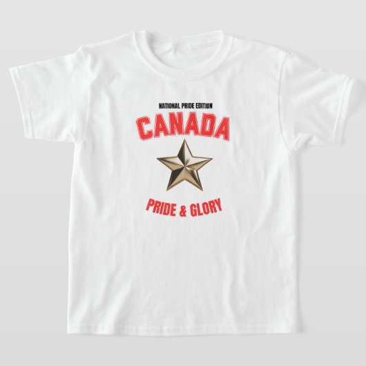 Canada National Pride Edition Kids' Basic T-Shirt (Laagn)