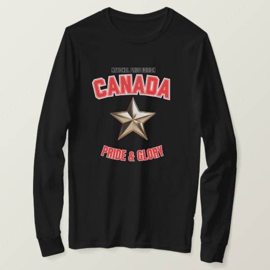 Canada National Pride Edition T-shirt met lange mo (Design voorkant)