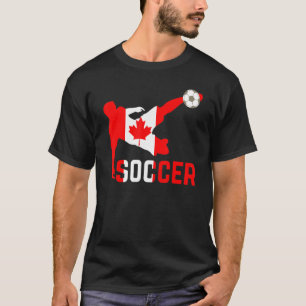 Canada National Soccer Canada Vlag Voetbal T-shirt