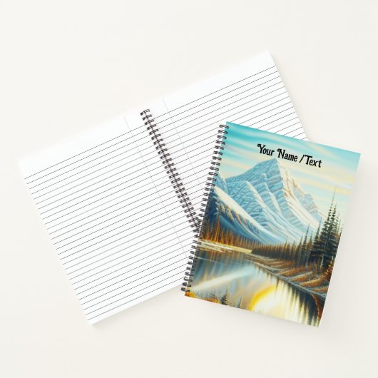 Canada Natuur Landschap - Verbluffende bergkunst Notitieboek (Binnen)