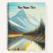 Canada Natuur Landschap - Verbluffende bergkunst Notitieboek (Voorkant)