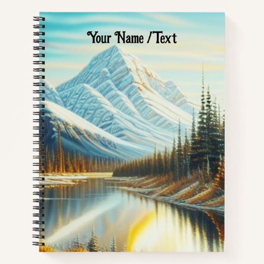 Canada Natuur Landschap - Verbluffende bergkunst Notitieboek (Voorkant)