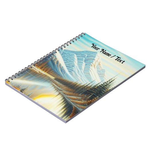 Canada Natuur Landschap - Verbluffende bergkunst Notitieboek (Linkerzijde)