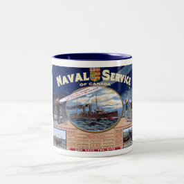 Canada Naval Service Tweekleurige Koffiemok