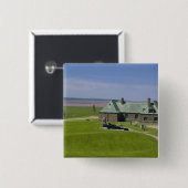 Canada, New Brunswick, Aulac. Fort Cumberland Vierkante Button 5,1 Cm (Voorkant /achterkant)