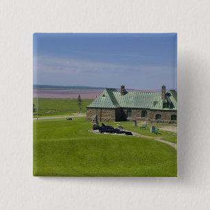 Canada, New Brunswick, Aulac. Fort Cumberland Vierkante Button 5,1 Cm