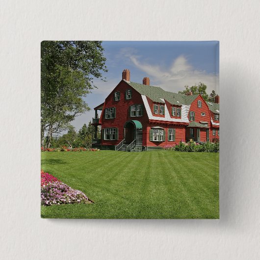 Canada, New Brunswick, Campobello Island. Vierkante Button 5,1 Cm (Voorkant)