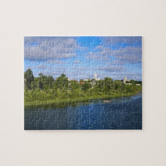 Canada, New Brunswick, Fredericton, Stadsbeeld Legpuzzel (Horizontaal)