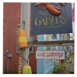 Canada, New Brunswick, St Andrews. Kleurrijk Tegeltje