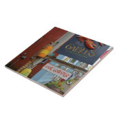 Canada, New Brunswick, St Andrews. Kleurrijk Tegeltje (Zijkant)