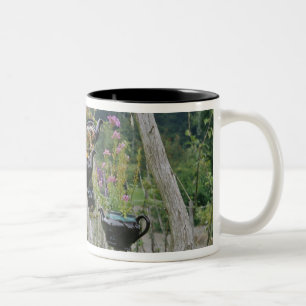 Canada, New Brunswick, St Andrews. Theekan Tweekleurige Koffiemok