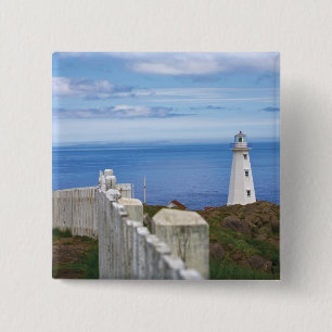 Canada, Newfoundland, Cape Spear Nationaal 3 Vierkante Button 5,1 Cm