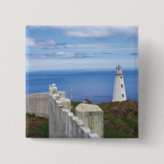 Canada, Newfoundland, Cape Spear Nationaal 3 Vierkante Button 5,1 Cm (Voorkant)