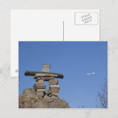 Canada, Newfoundland, St. John's. Inukshuk (om Briefkaart (Voorkant / Achterkant)