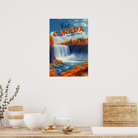 Canada Niagara Falls Travel Poster (Keuken)