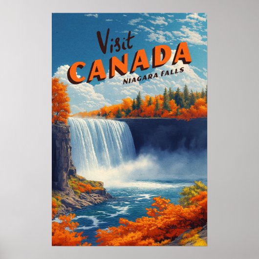 Canada Niagara Falls Travel Poster (Voorkant)