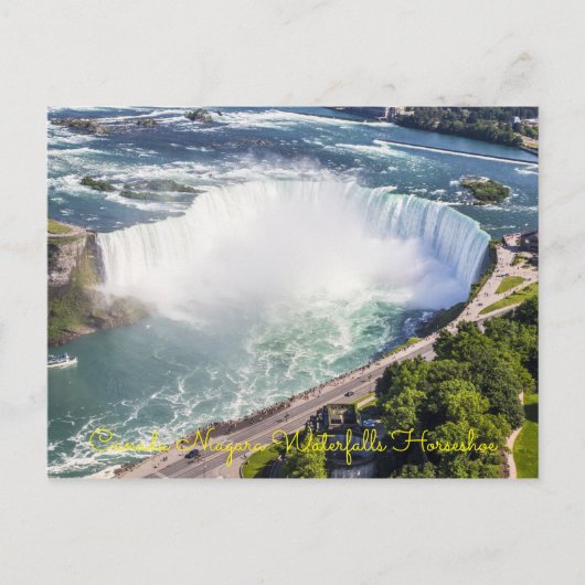 Canada Niagara Waterfall Horse Skylines Briefkaart (Voorkant)