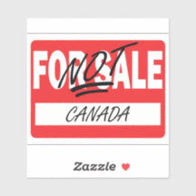 Canada NIET te koop Sticker