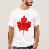 Canada niet te koop T-shirt (Voorkant)