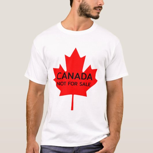 Canada niet te koop T-shirt (Voorkant)
