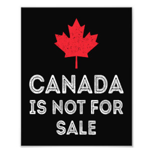Canada niet te koop - Trots en patriottisch Foto Afdruk