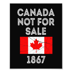 Canada niet te koop - Trots en patriottisch Foto Afdruk