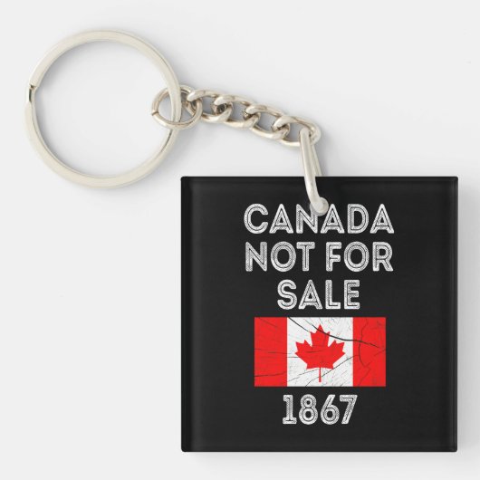 Canada niet te koop - Trots en patriottisch Sleutelhanger (Voorkant)