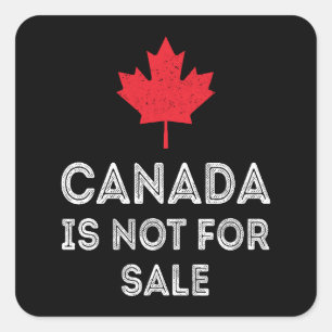 Canada niet te koop - Trots en patriottisch Vierkante Sticker