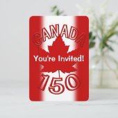 Canada nodigt Canada RSVP-kaarten aan Kaart (Staand voorkant)