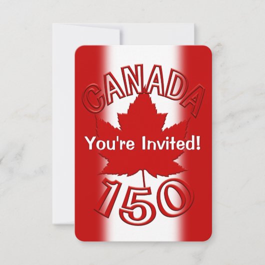 Canada nodigt Canada RSVP-kaarten aan Kaart (Voorkant)