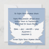 Canada nodigt Canada RSVP-kaarten aan Kaart (Achterkant)