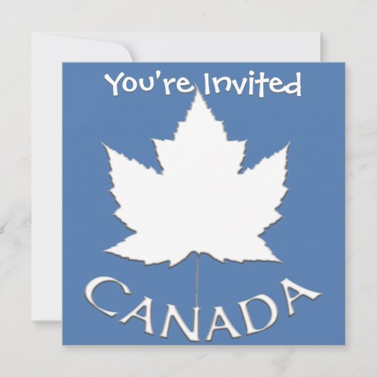 Canada nodigt Canada RSVP-kaarten aan Kaart (Voorkant)