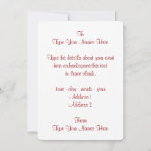 Canada nodigt Canada RSVP-kaarten aan Kaart (Achterkant)