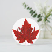 Canada nodigt Canada uit om de vlag RSVP van Canad Kaart (Staand voorkant)