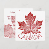 Canada nodigt geïndividualiseerde Maple Leaf CN RS Kaart (Voorkant / Achterkant)