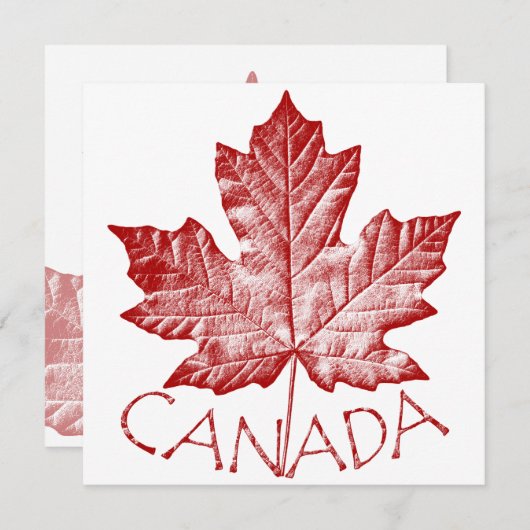 Canada nodigt geïndividualiseerde Maple Leaf CN RS Kaart (Voorkant / Achterkant)