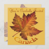 Canada nodigt geïndividualiseerde Maple Leaf CN RS Kaart (Voorkant / Achterkant)