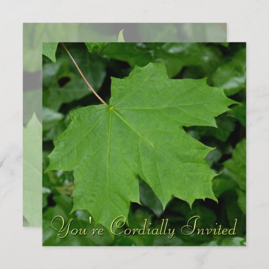 Canada nodigt geïndividualiseerde Maple Leaf CN RS Kaart (Voorkant / Achterkant)