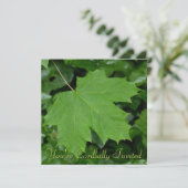 Canada nodigt geïndividualiseerde Maple Leaf CN RS Kaart (Staand voorkant)